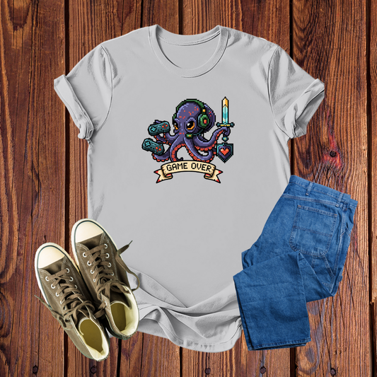Camiseta Gamer Polvo Pixel: Estampa Retrô Exclusiva, Conforto Premium e Estilo Inconfundível em Diversas Cores